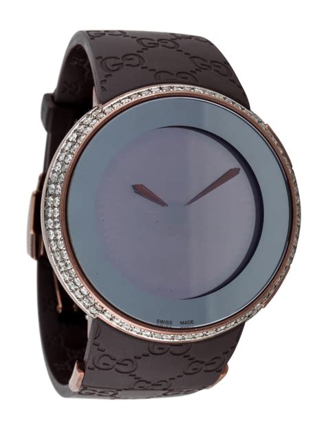 gucci silver watch with diamonds|digital gucci watch with diamonds.